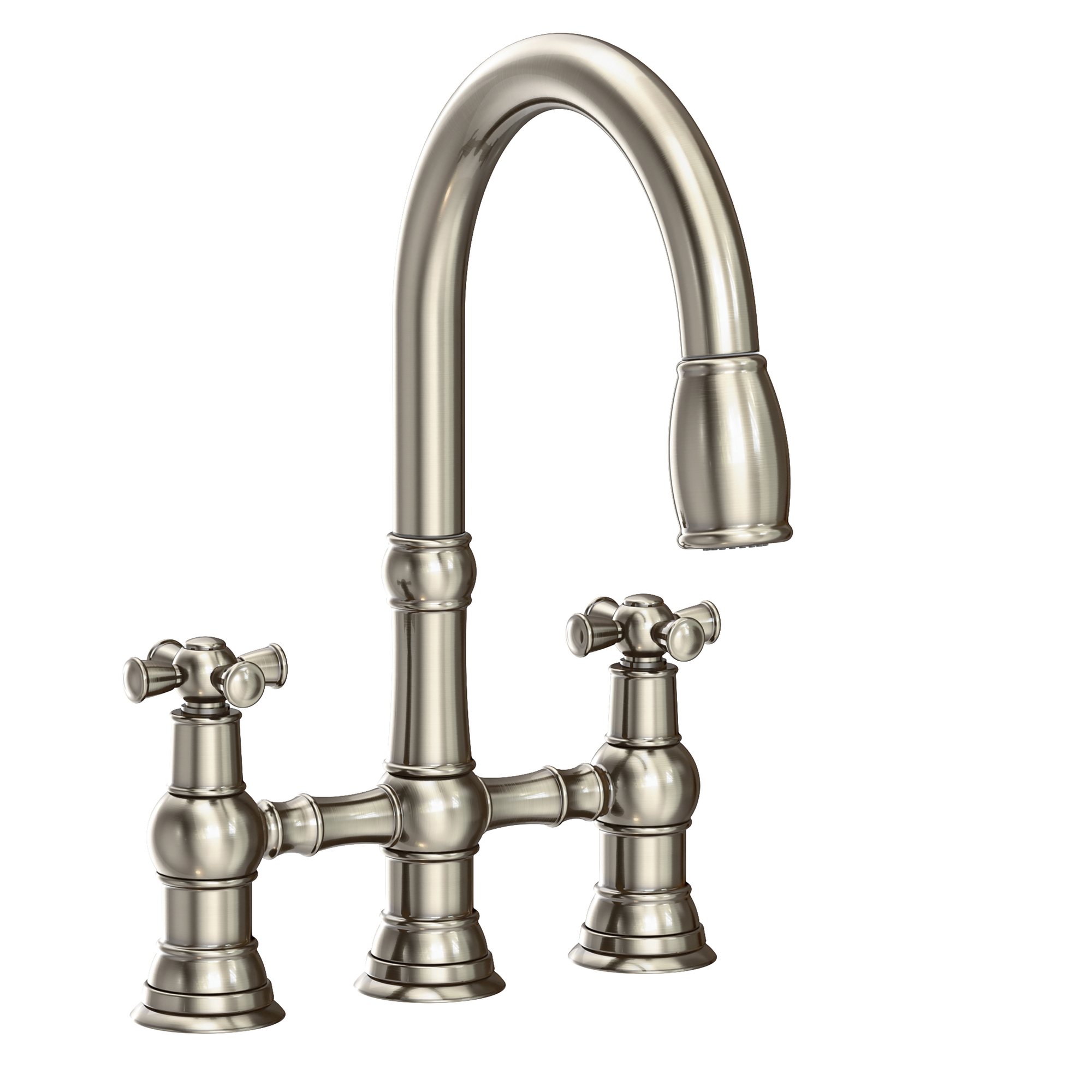 Newport Brass Jacobean Kitchen Bridge Pull-Down Faucet