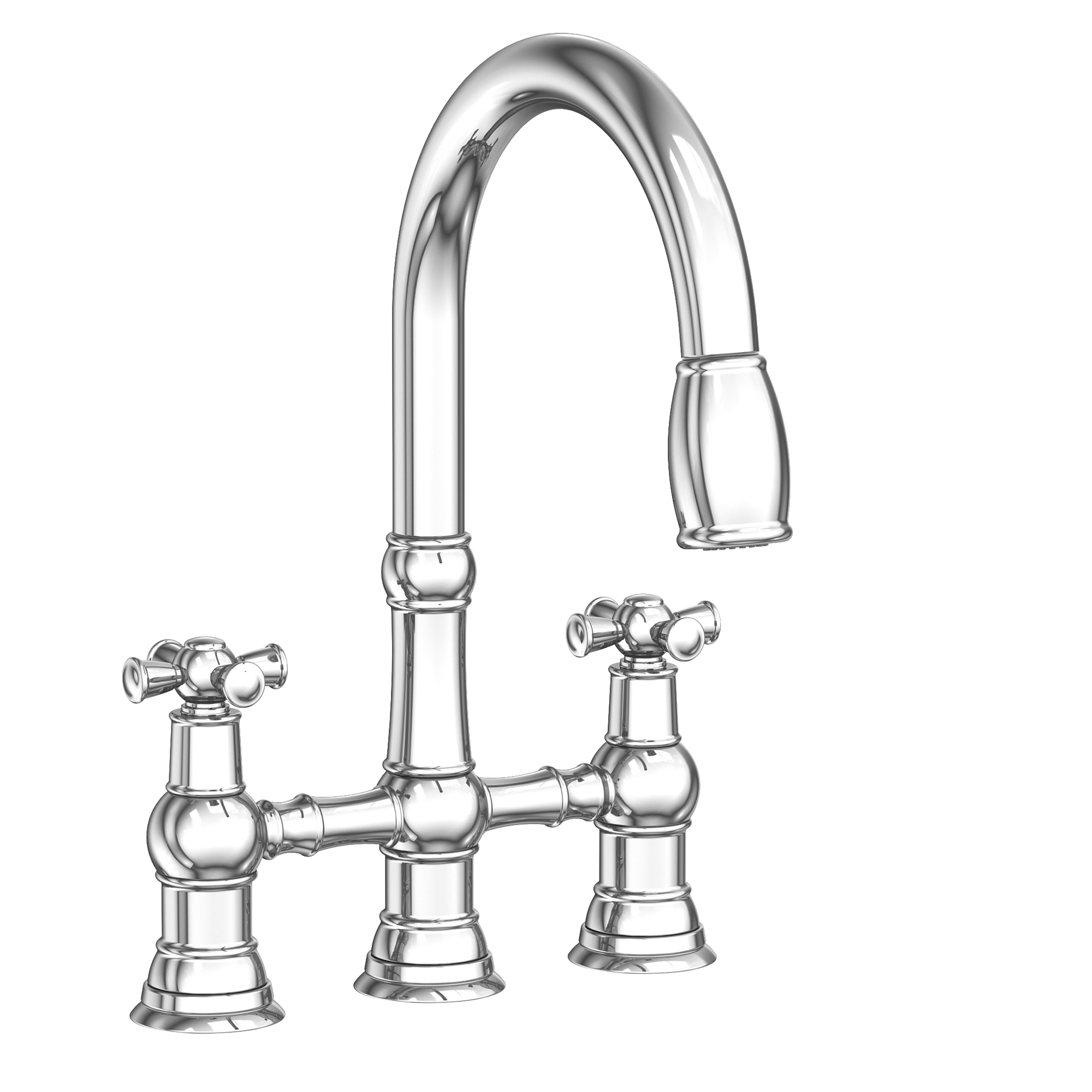 Newport Brass Jacobean Kitchen Bridge Pull-Down Faucet