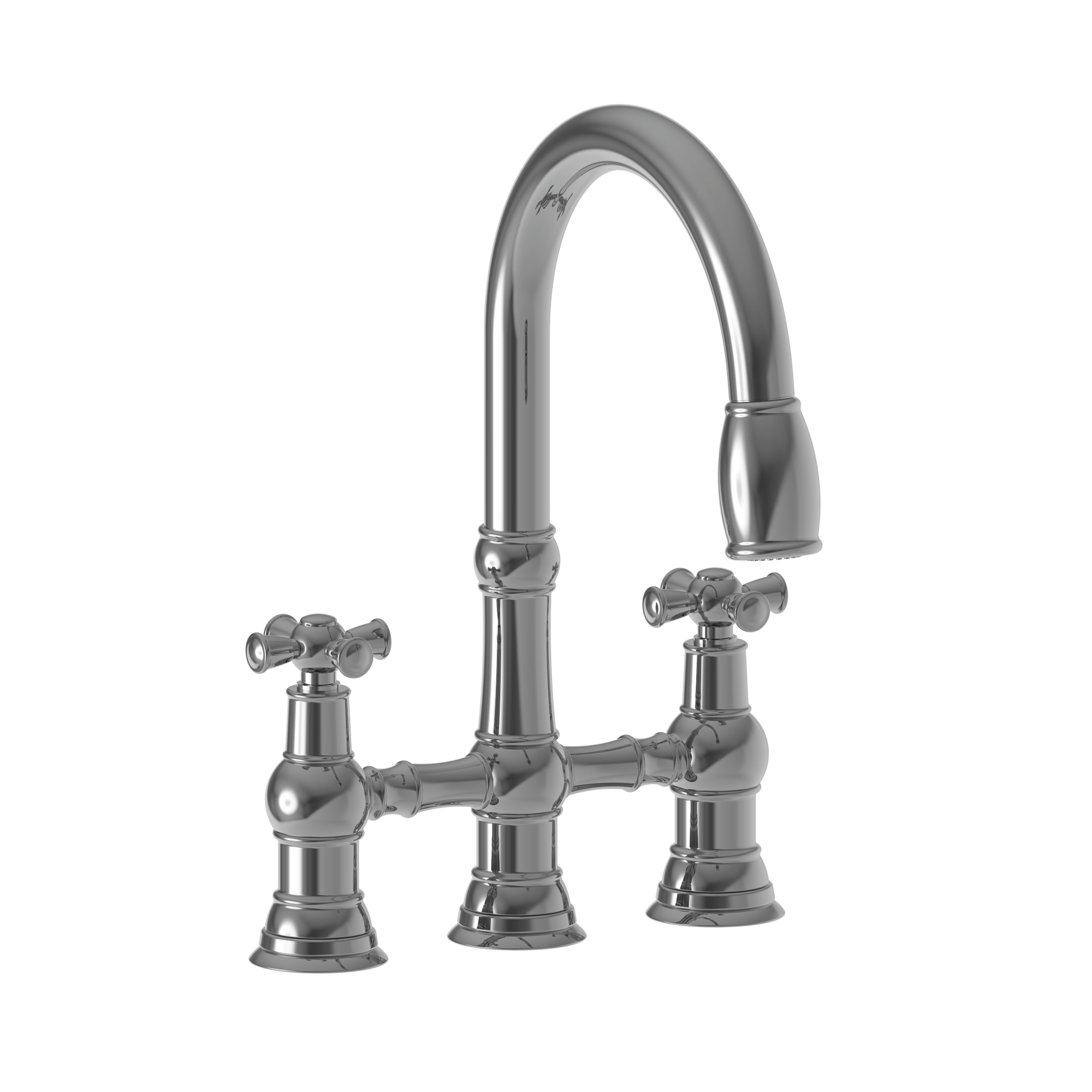 Newport Brass Jacobean Kitchen Bridge Pull-Down Faucet