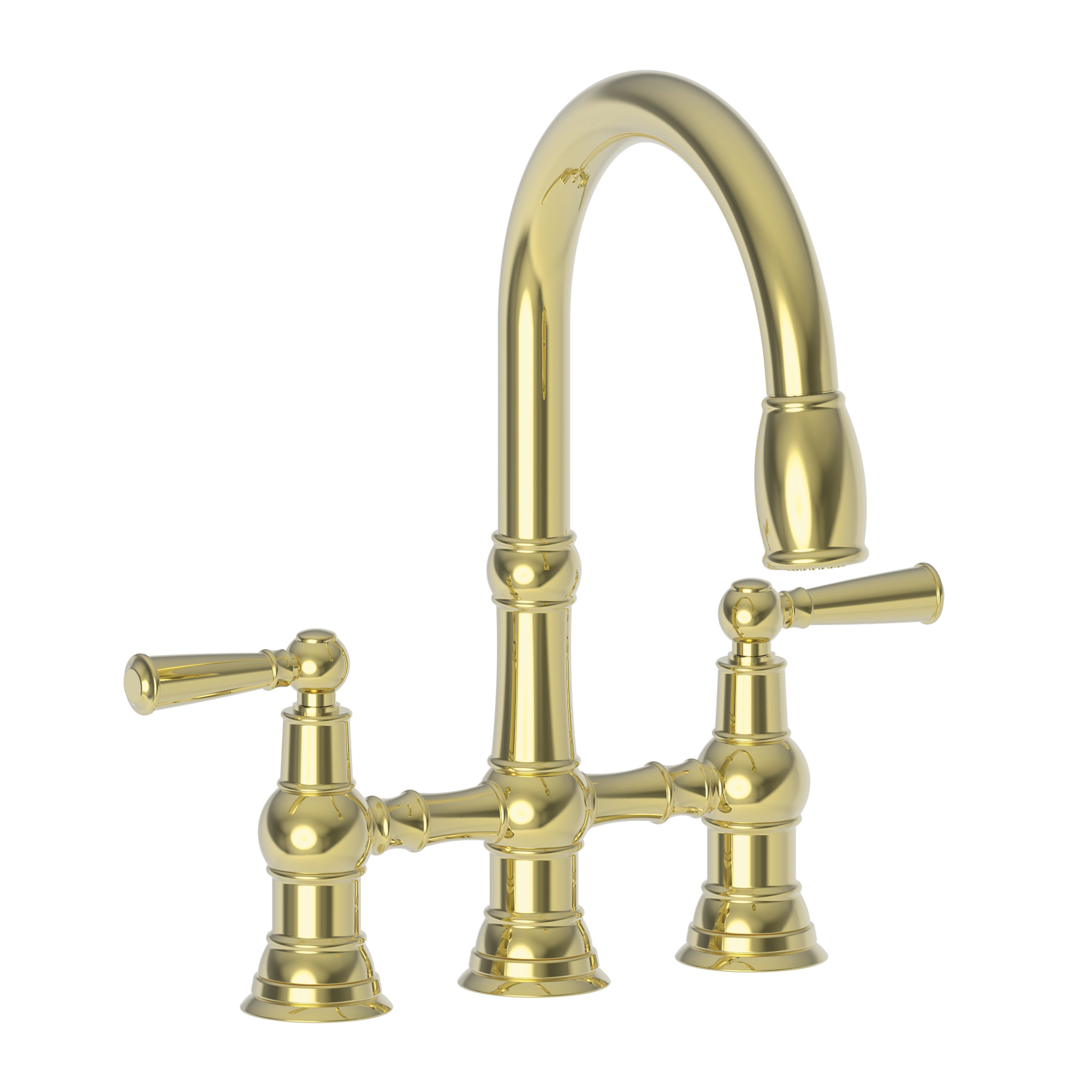 Newport Brass Jacobean Kitchen Bridge Pull-Down Faucet