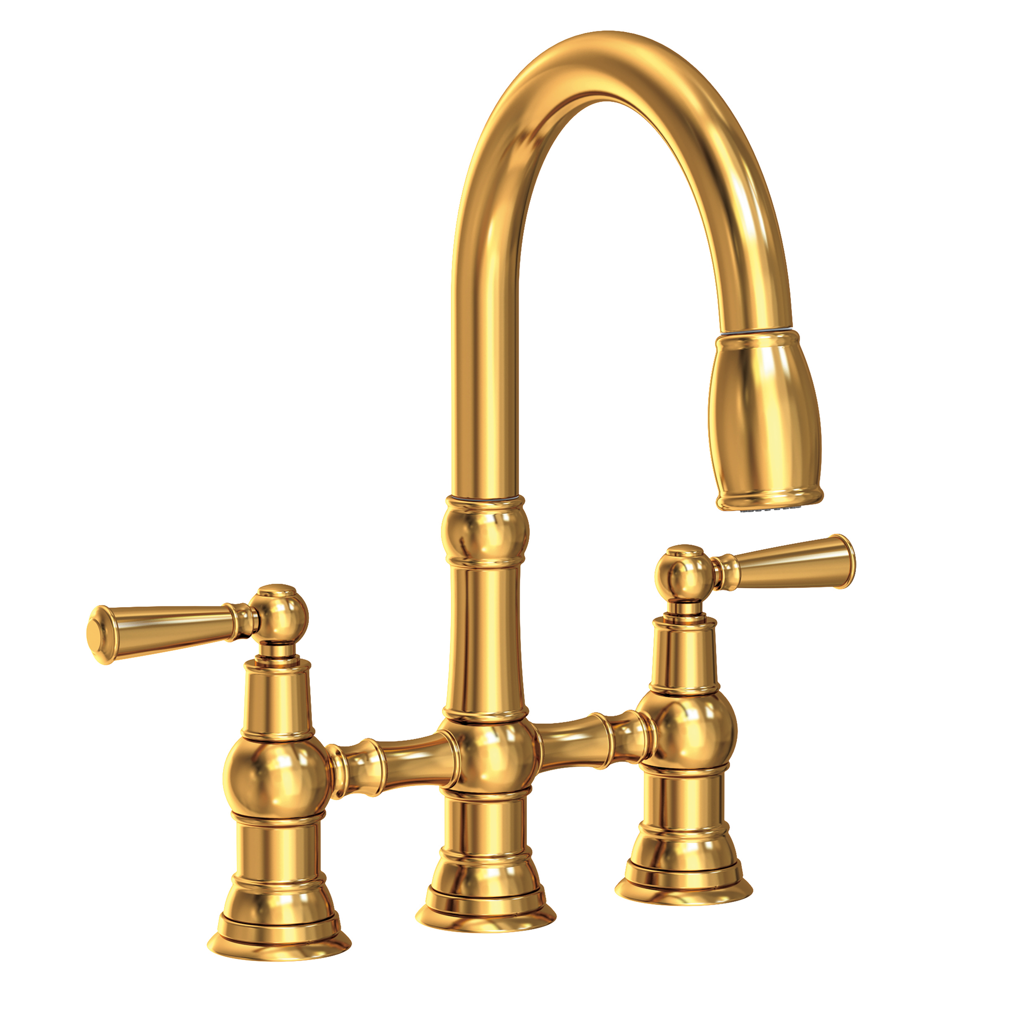 Newport Brass Jacobean Kitchen Bridge Pull-Down Faucet