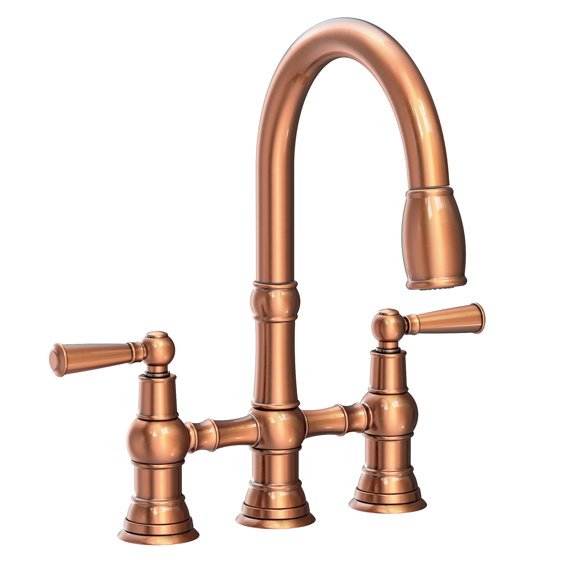 Newport Brass Jacobean Kitchen Bridge Pull-Down Faucet