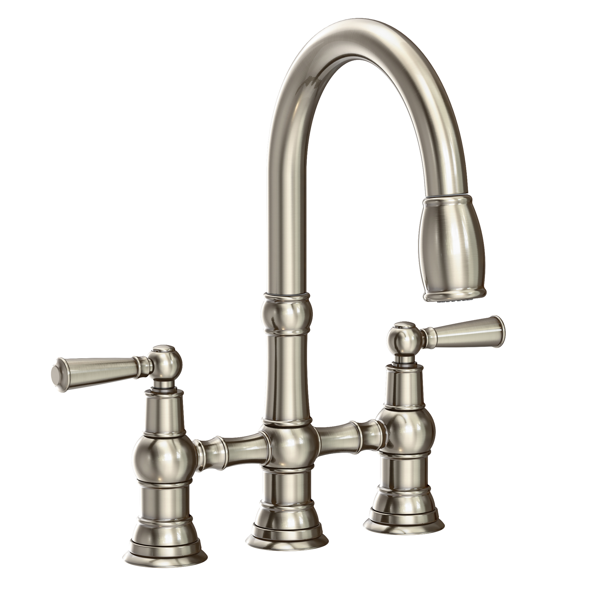 Newport Brass Jacobean Kitchen Bridge Pull-Down Faucet