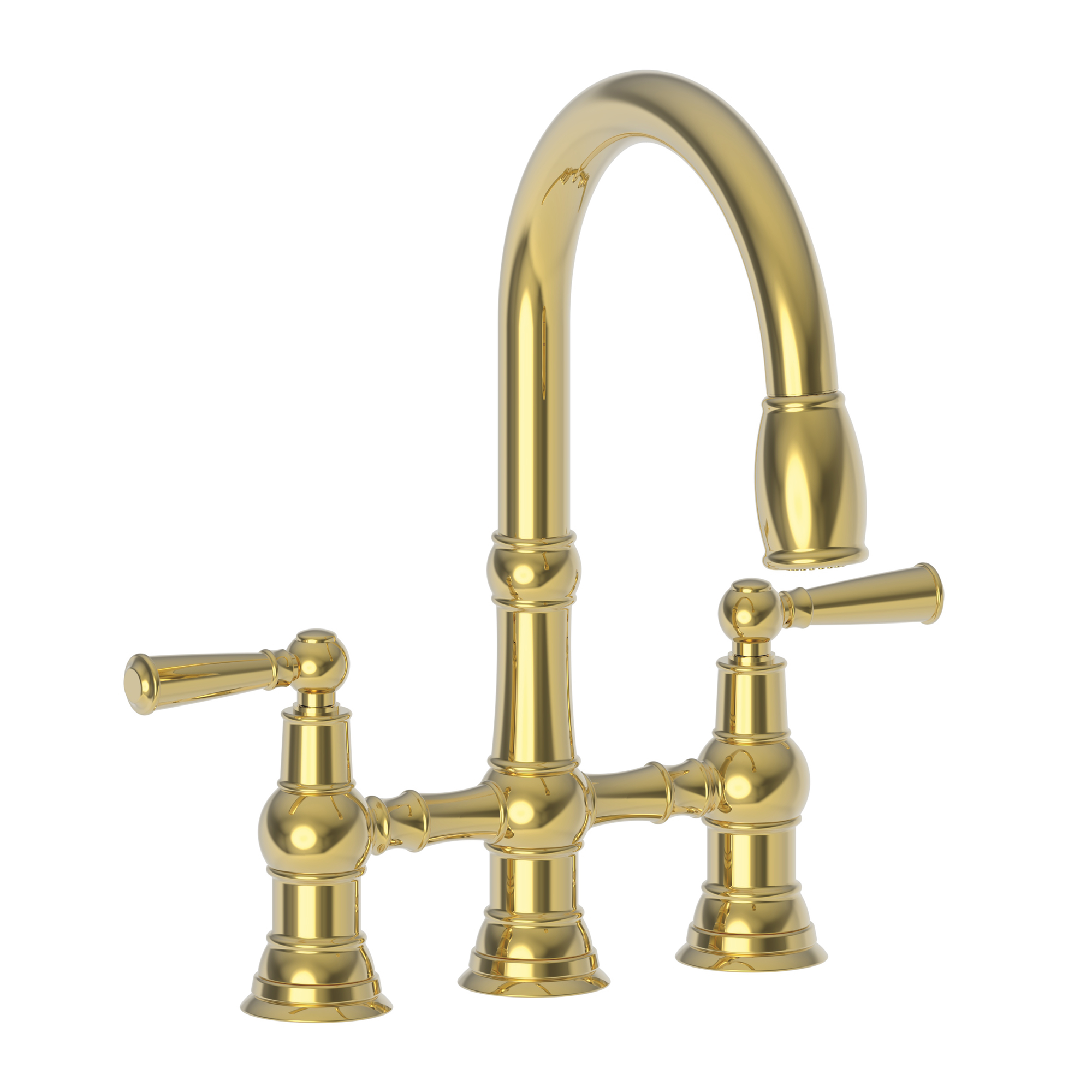 Newport Brass Jacobean Kitchen Bridge Pull-Down Faucet