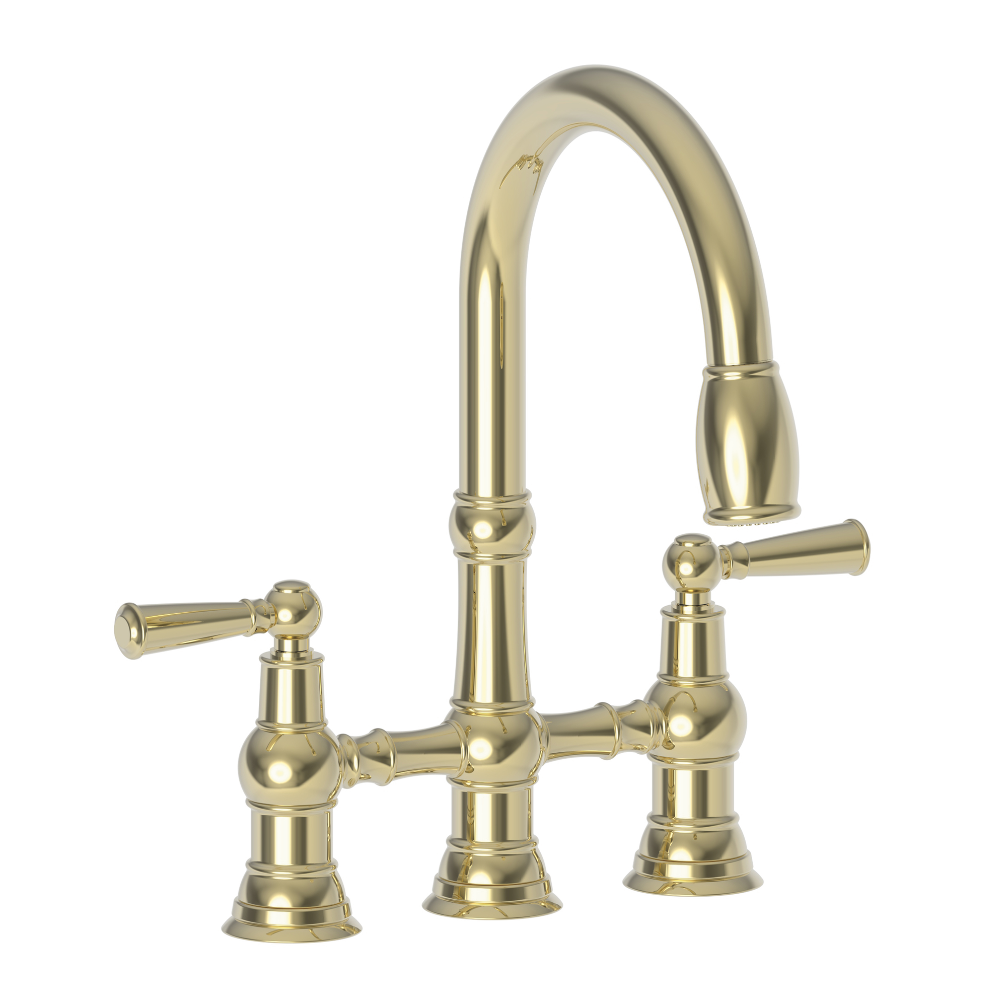 Newport Brass Jacobean Kitchen Bridge Pull-Down Faucet