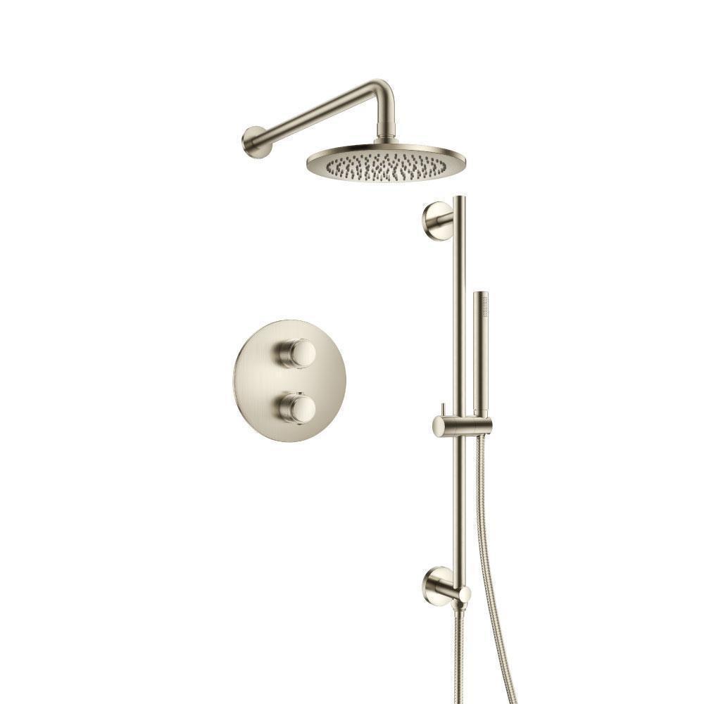 Flusso 250.7125 Two Output Shower Set With Shower Head, Hand Held And Slide Bar