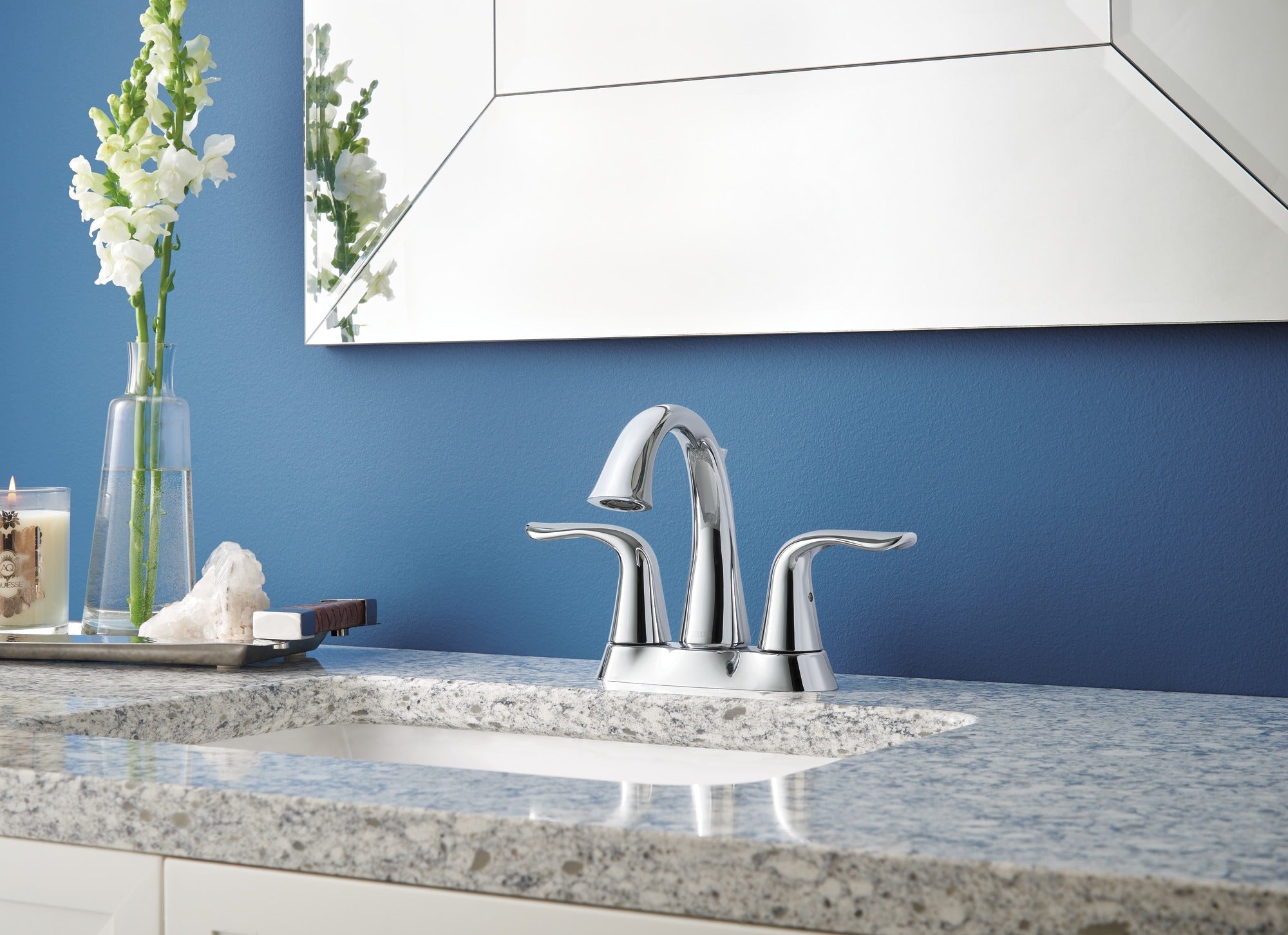Delta Lahara® Two Handle Centerset Bathroom Faucet