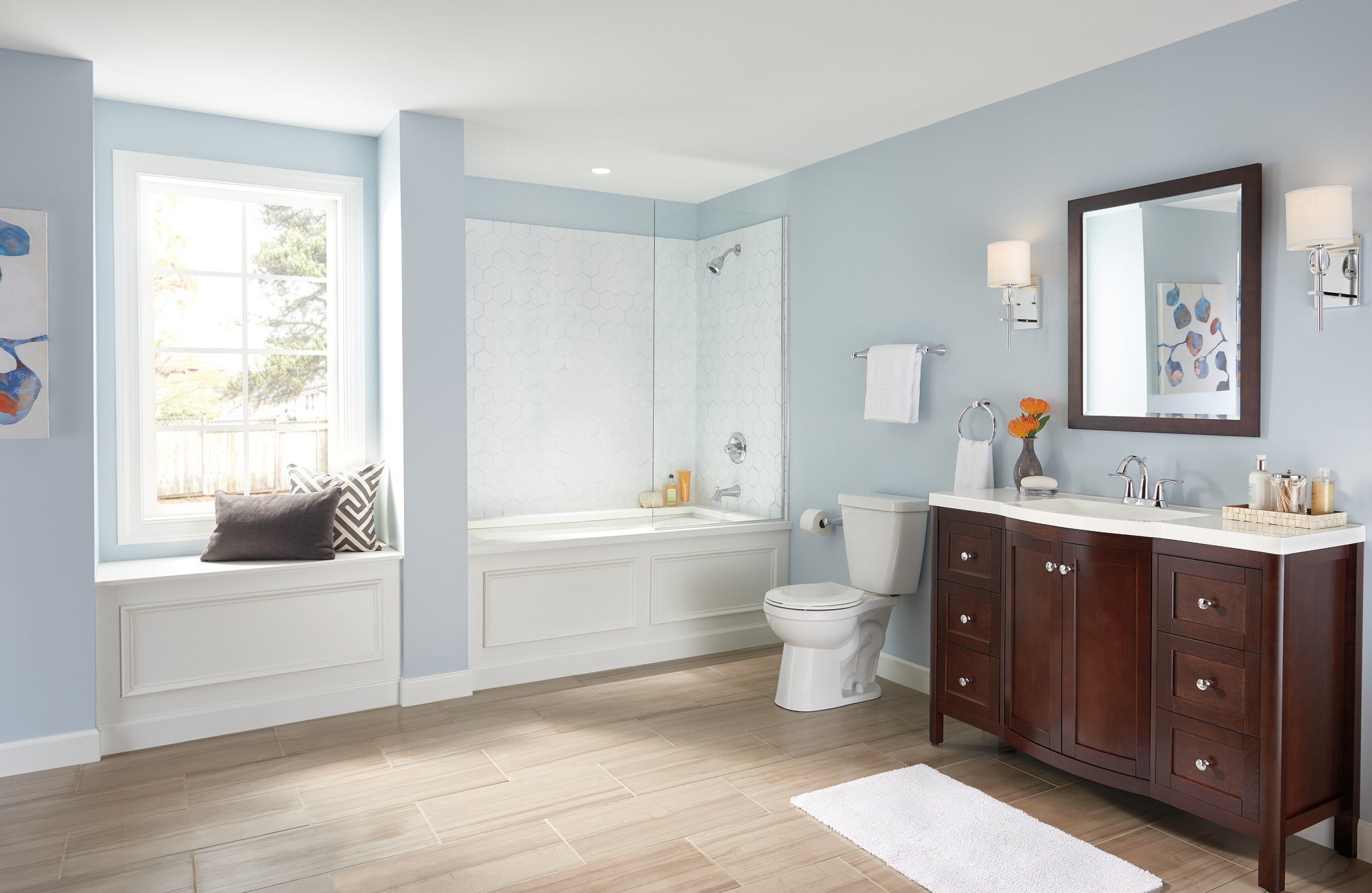 Delta Lahara® Two Handle Centerset Bathroom Faucet
