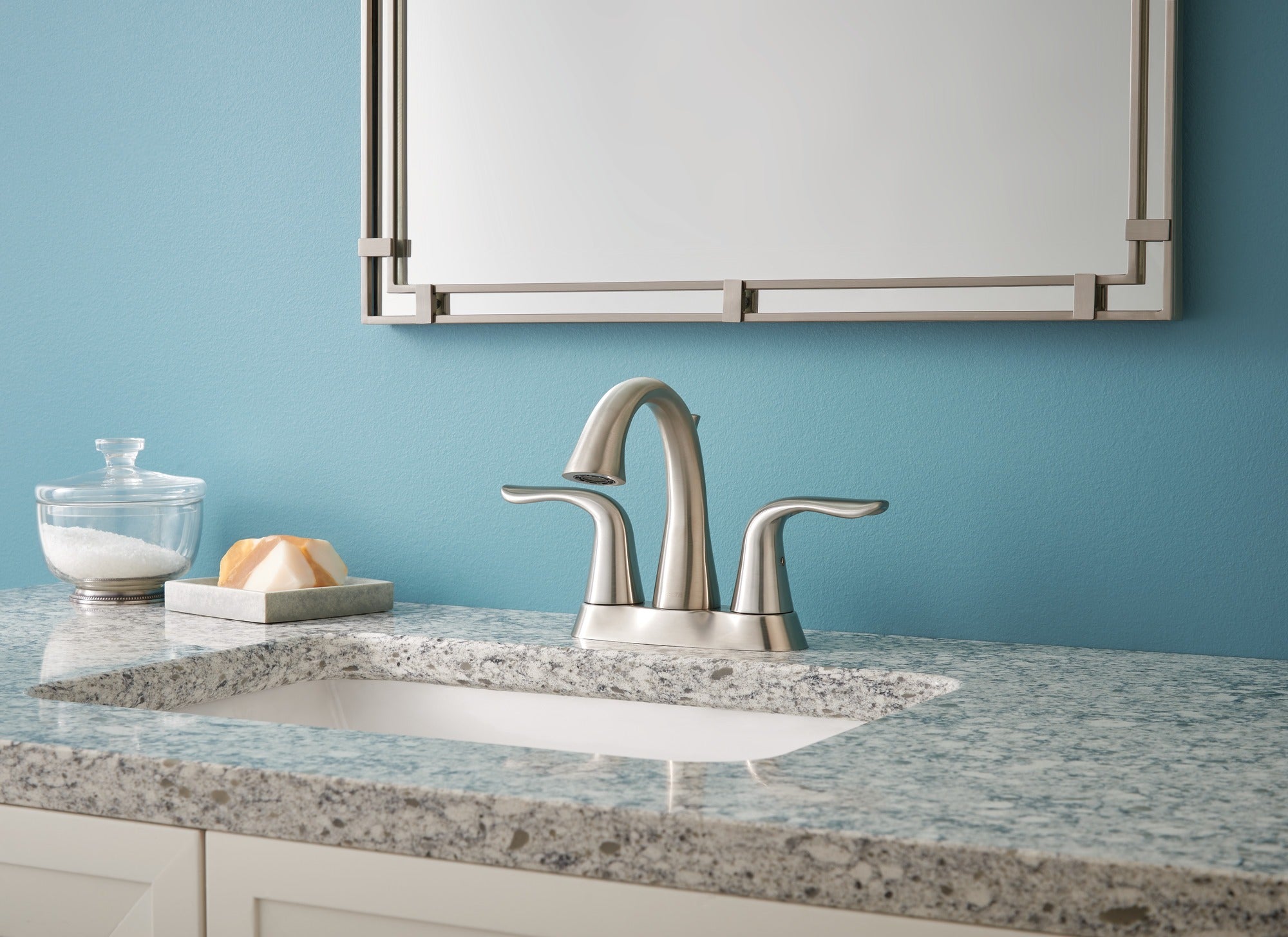 Delta Lahara® Two Handle Centerset Bathroom Faucet