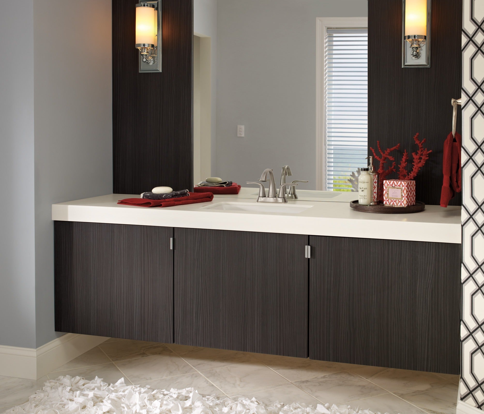 Delta Lahara® Two Handle Centerset Bathroom Faucet