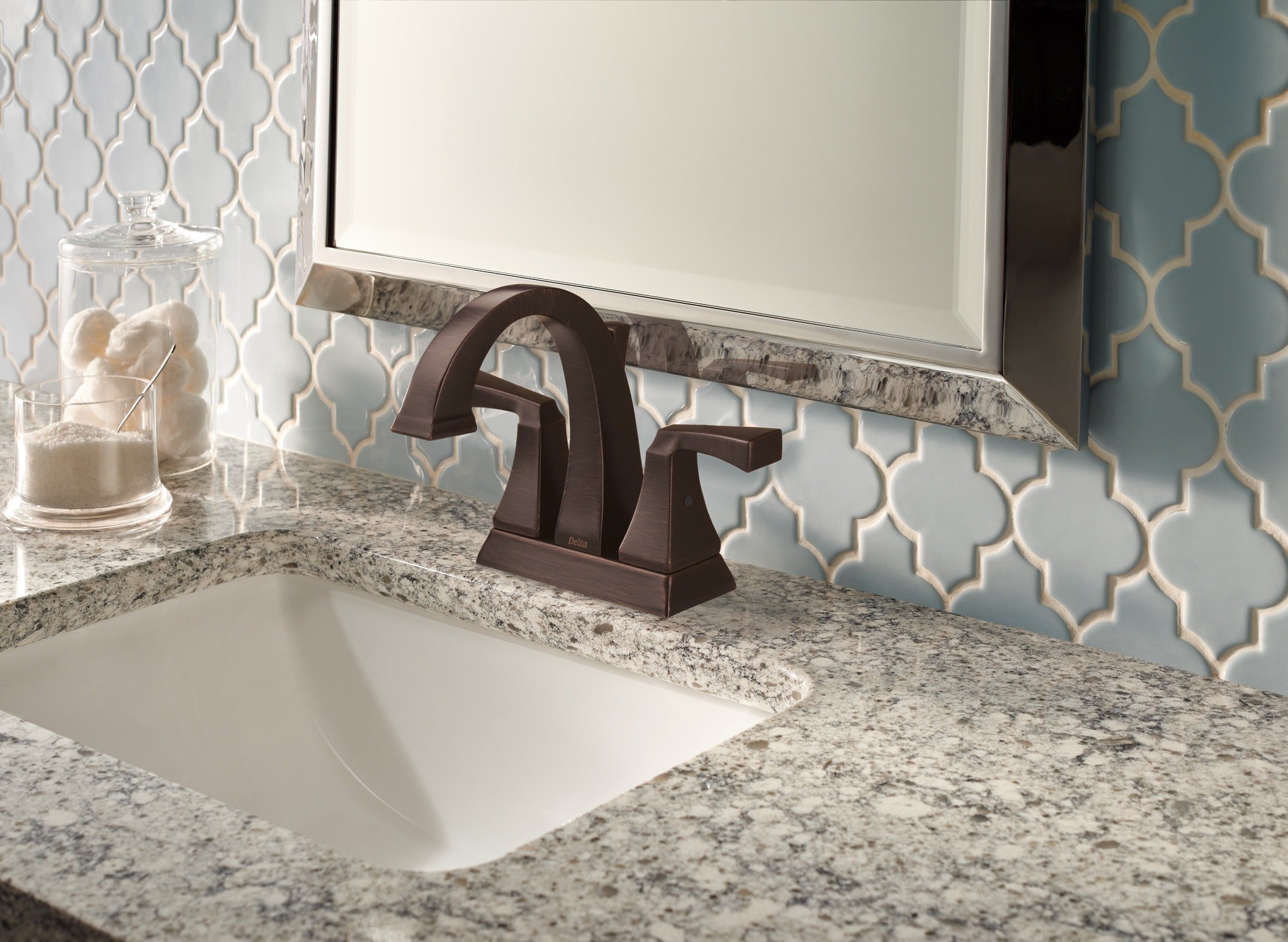 Delta Dryden™ Two Handle Centerset Bathroom Faucet