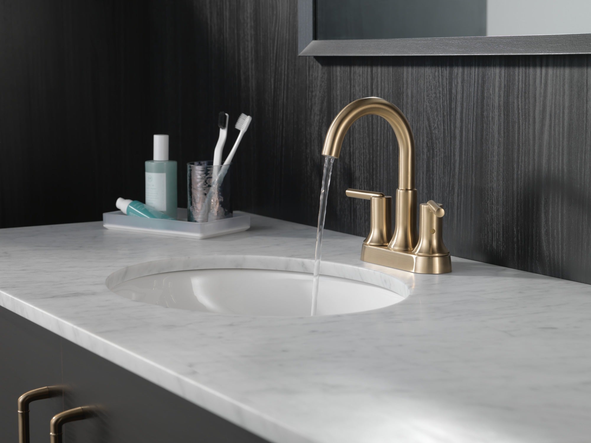 Delta Trinsic® Two Handle Centerset Bathroom Faucet