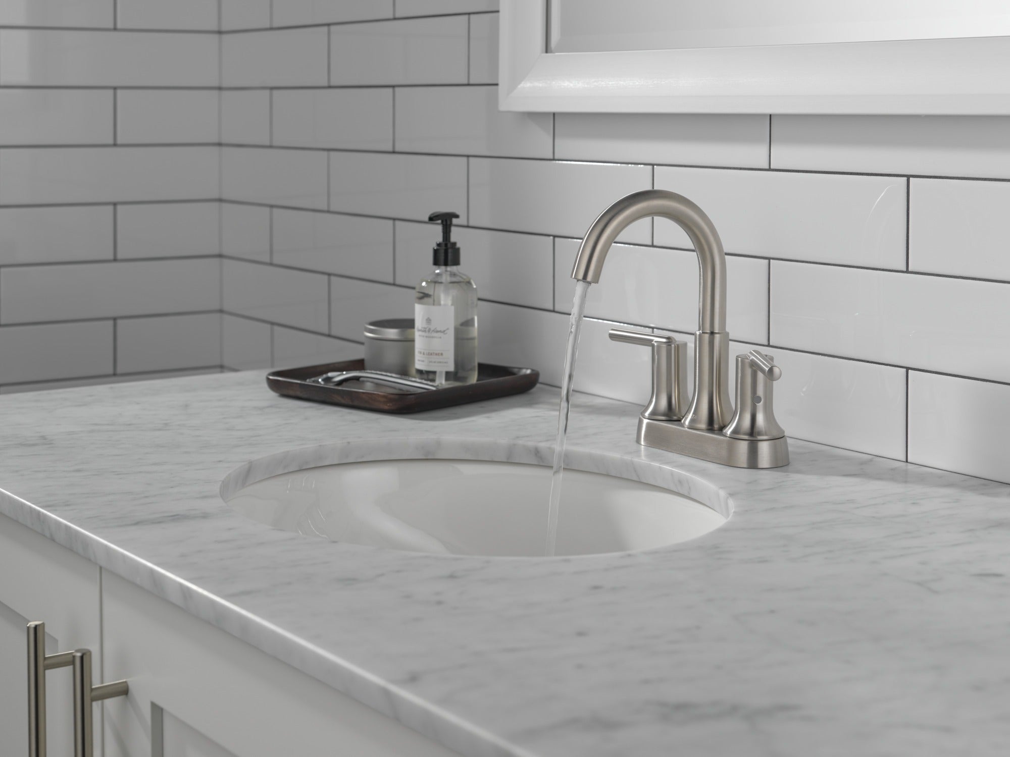 Delta Trinsic® Two Handle Centerset Bathroom Faucet