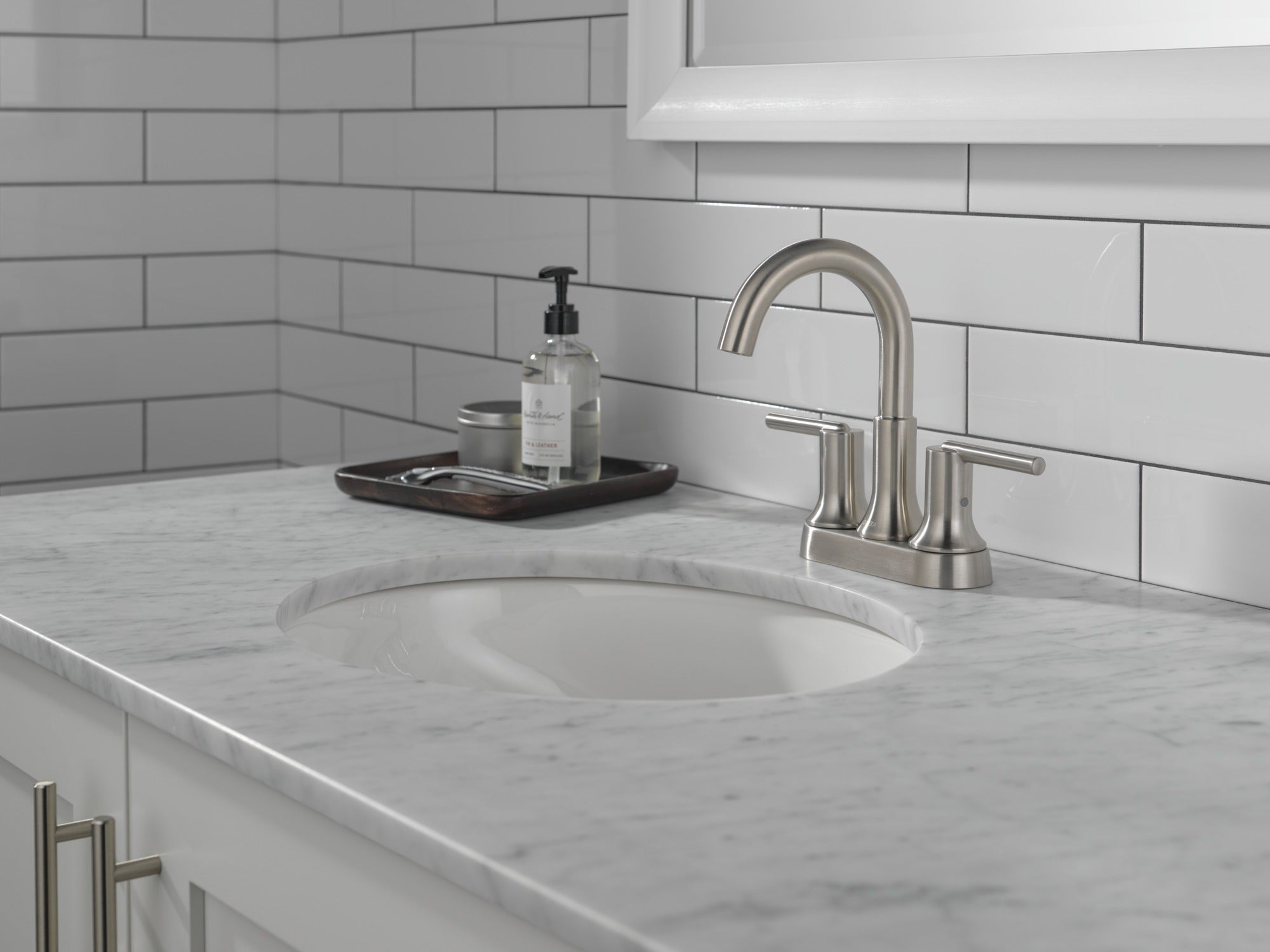 Delta Trinsic® Two Handle Centerset Bathroom Faucet