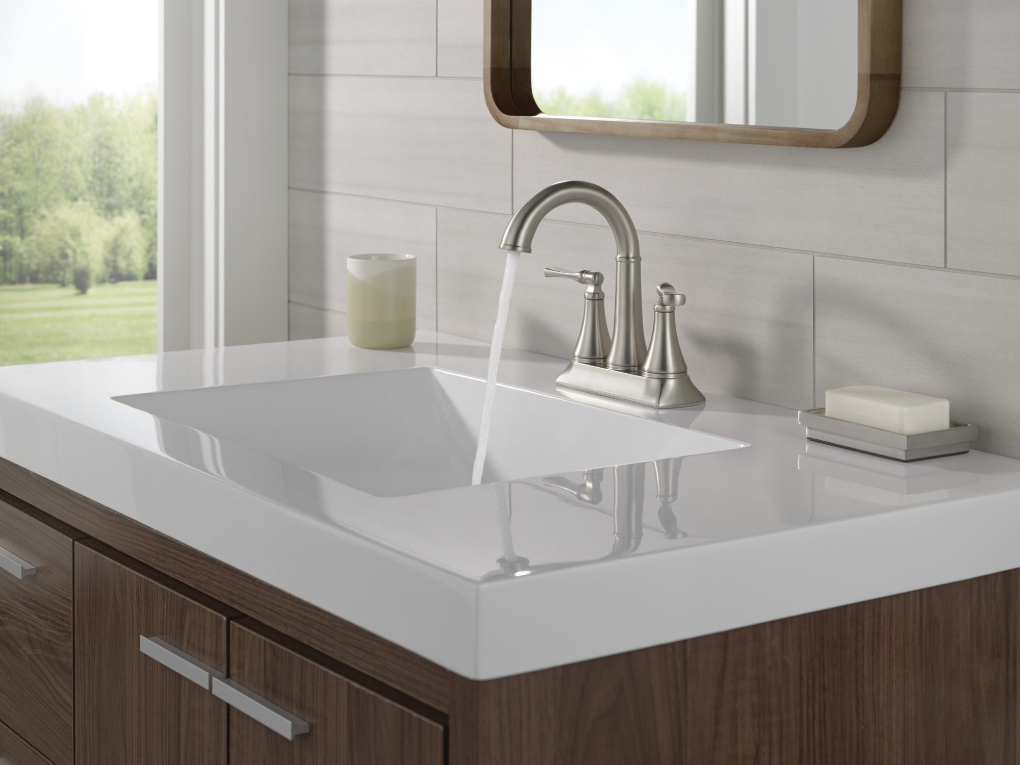 Delta Archdale™ Two Handle Centerset Bathroom Faucet