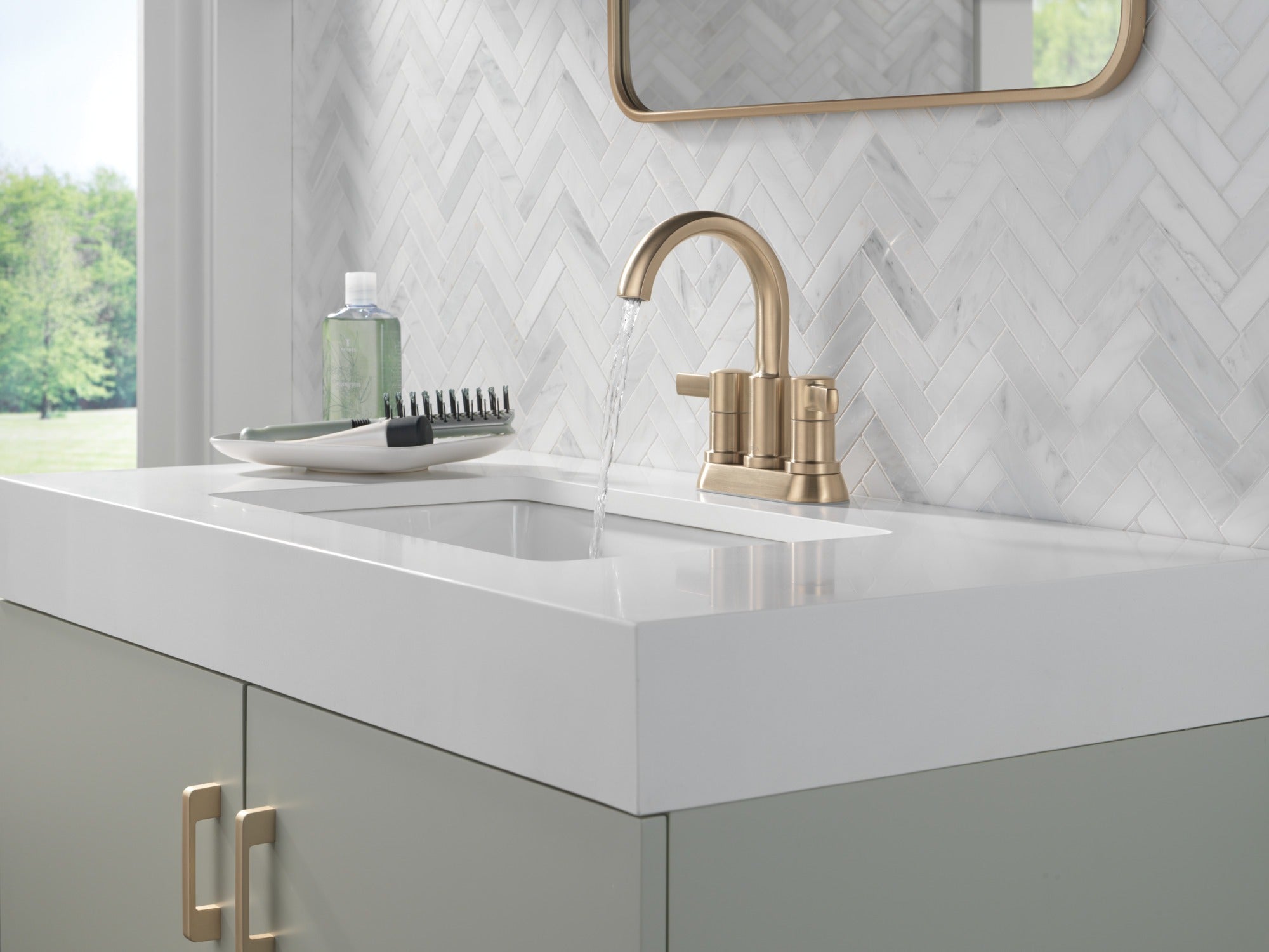 Delta Albion™ Two Handle Centerset Bathroom Faucet