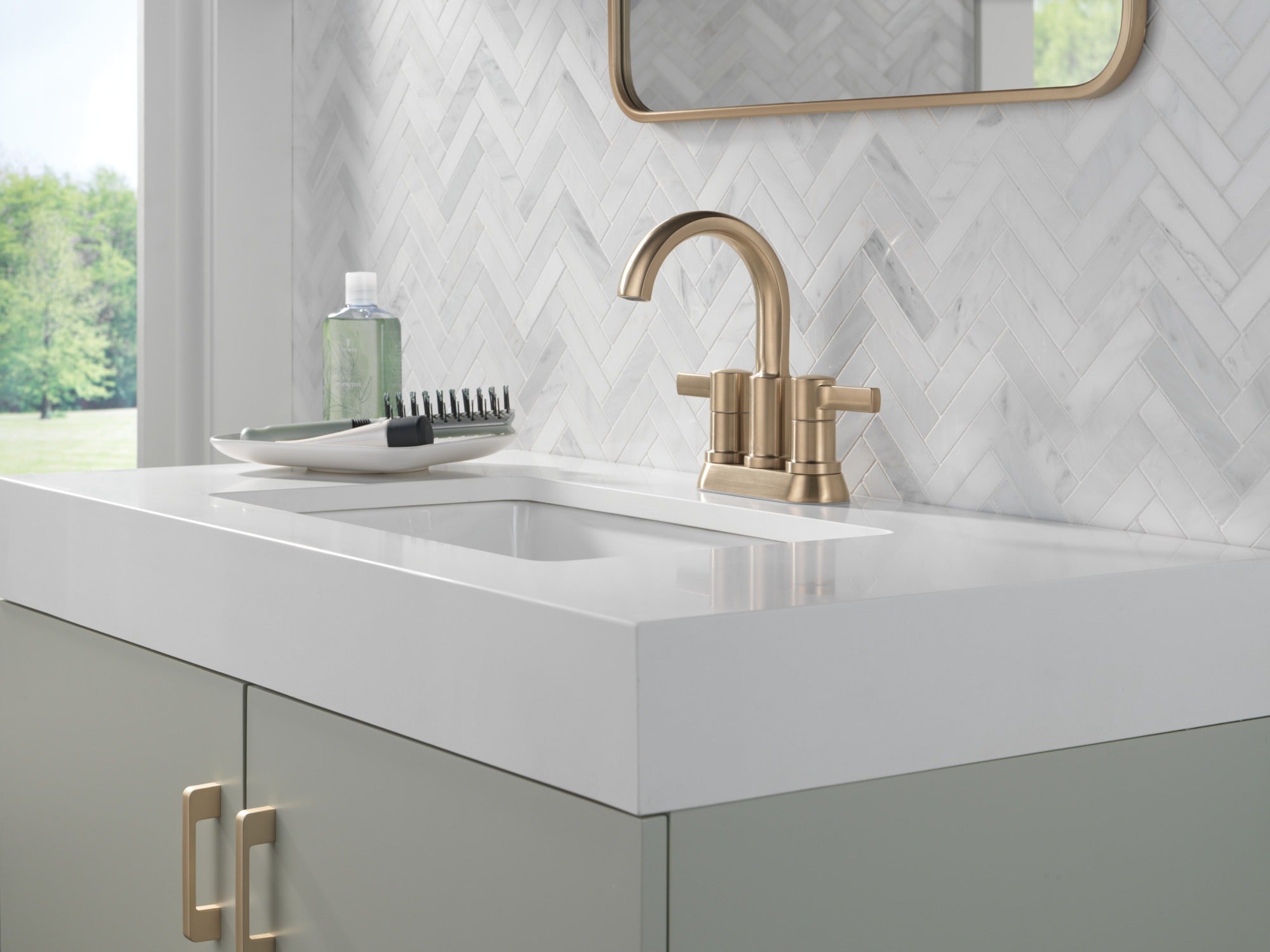 Delta Albion™ Two Handle Centerset Bathroom Faucet