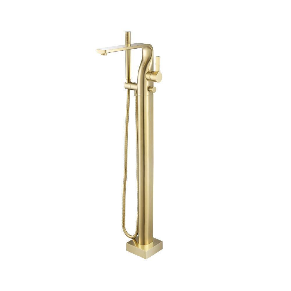 Flusso 260.1165 Freestanding Floor Mount Bathtub/Tub Filler With Hand Shower