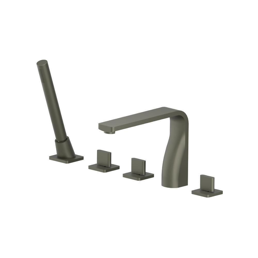 Flusso 260.2420 Five Hole Deck Mounted Roman Tub Faucet With Hand Shower