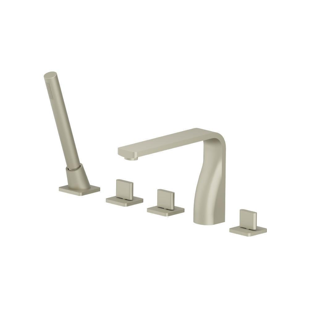 Flusso 260.2420 Five Hole Deck Mounted Roman Tub Faucet With Hand Shower