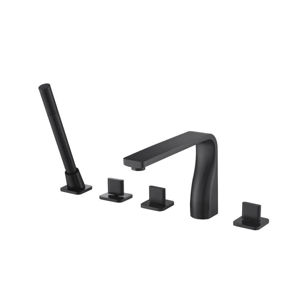 Flusso 260.2420 Five Hole Deck Mounted Roman Tub Faucet With Hand Shower