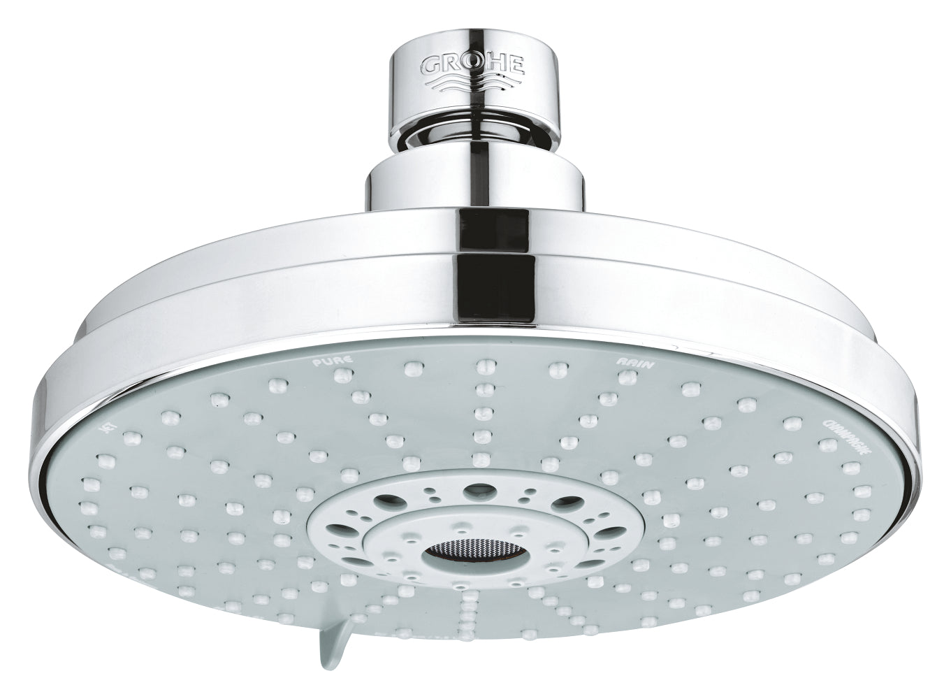 Grohe 160 Shower Head, 6-1/4 - 4 Sprays, 2.5 gpm 27135