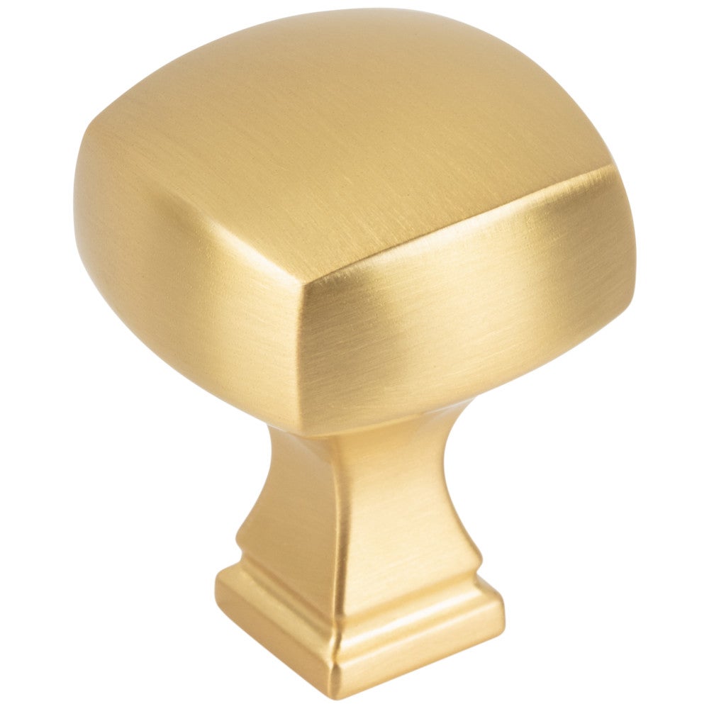 Hardware Resources 1-1/8" Overall Length Satin Nickel Square Audrey Cabinet Knob