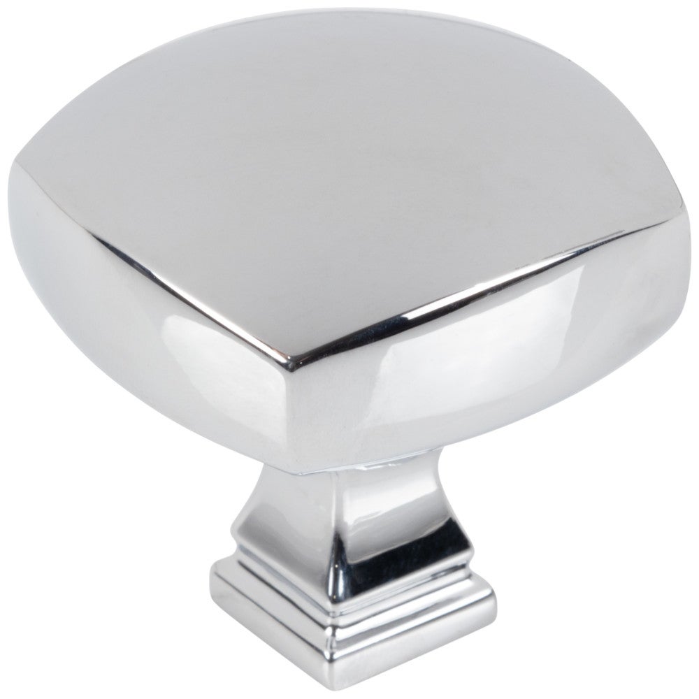 Hardware Resources 1-1/8" Overall Length Satin Nickel Square Audrey Cabinet Knob