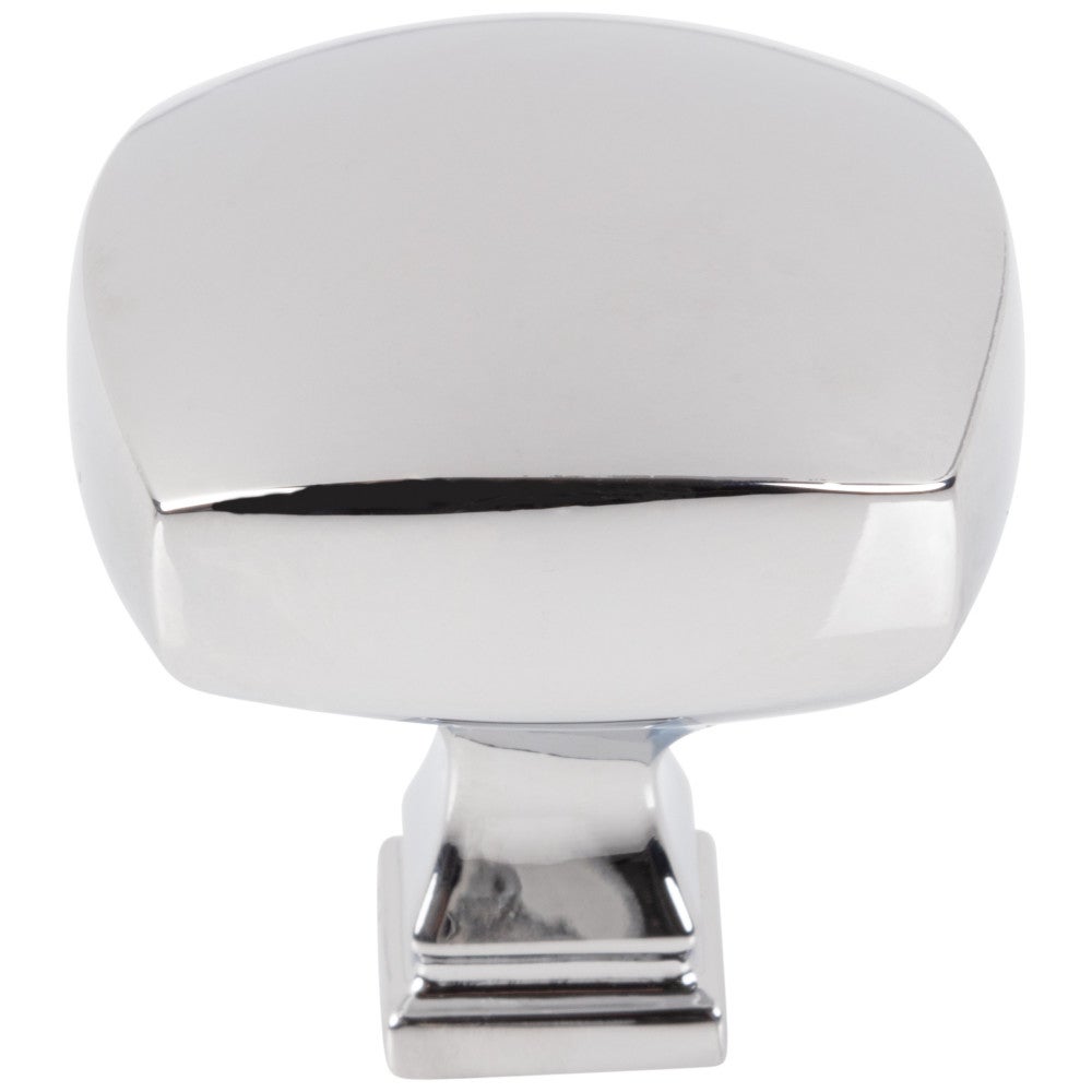 Hardware Resources 1-1/8" Overall Length Satin Nickel Square Audrey Cabinet Knob