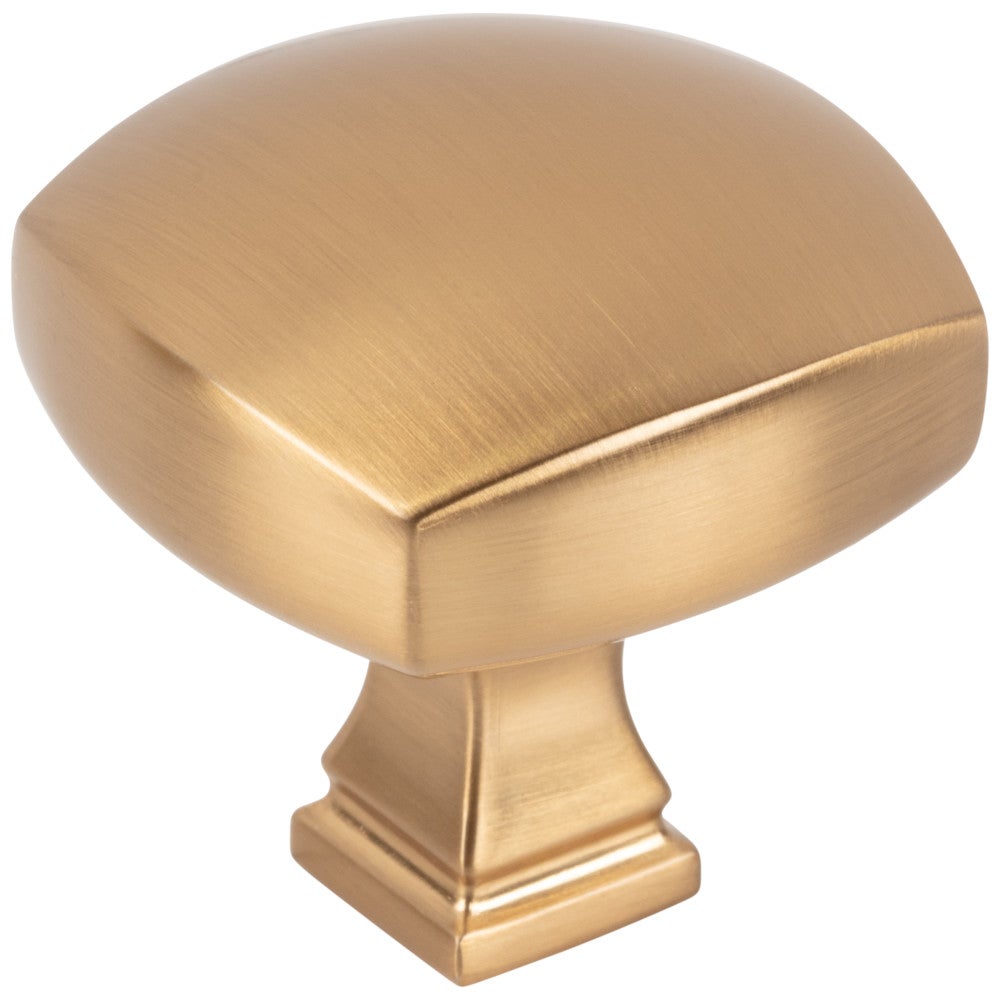 Hardware Resources 1-1/8" Overall Length Satin Nickel Square Audrey Cabinet Knob