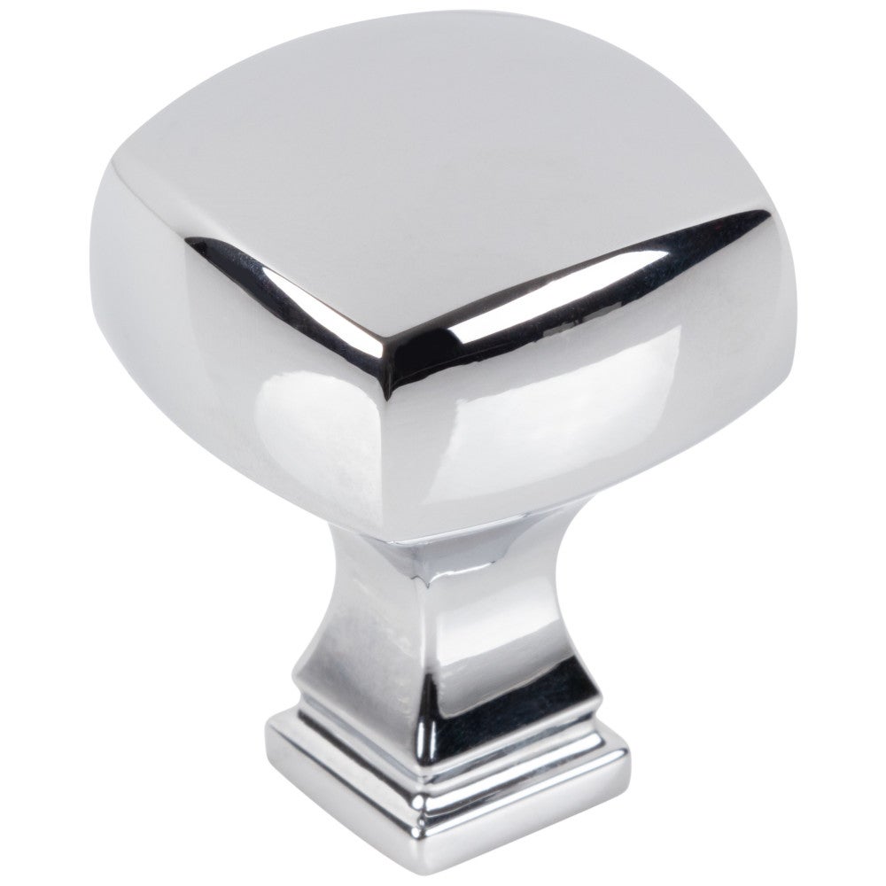 Hardware Resources 1-1/8" Overall Length Satin Nickel Square Audrey Cabinet Knob