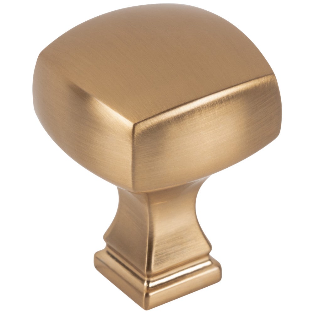 Hardware Resources 1-1/8" Overall Length Satin Nickel Square Audrey Cabinet Knob