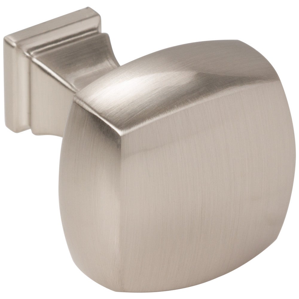 Hardware Resources 1-1/8" Overall Length Satin Nickel Square Audrey Cabinet Knob
