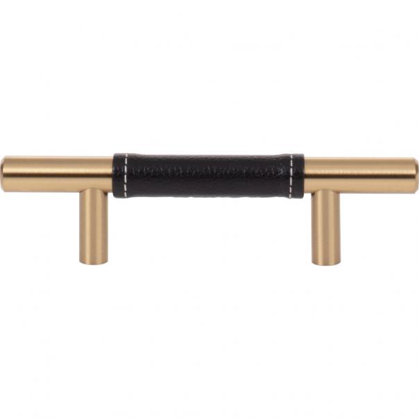 Atlas Homewares Zanzibar Black Leather Pull