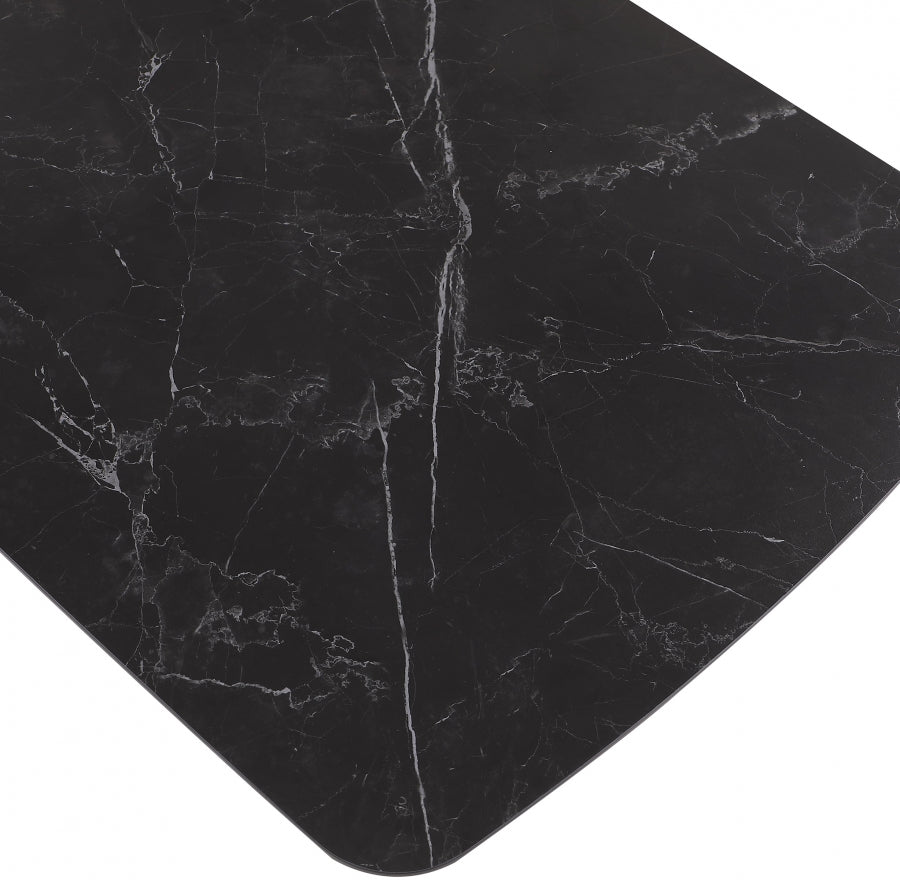 Niya 71" Sintered Stone Top And Steel Base Dining Table