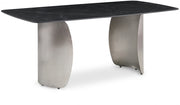 Niya 71" Sintered Stone Top And Steel Base Dining Table