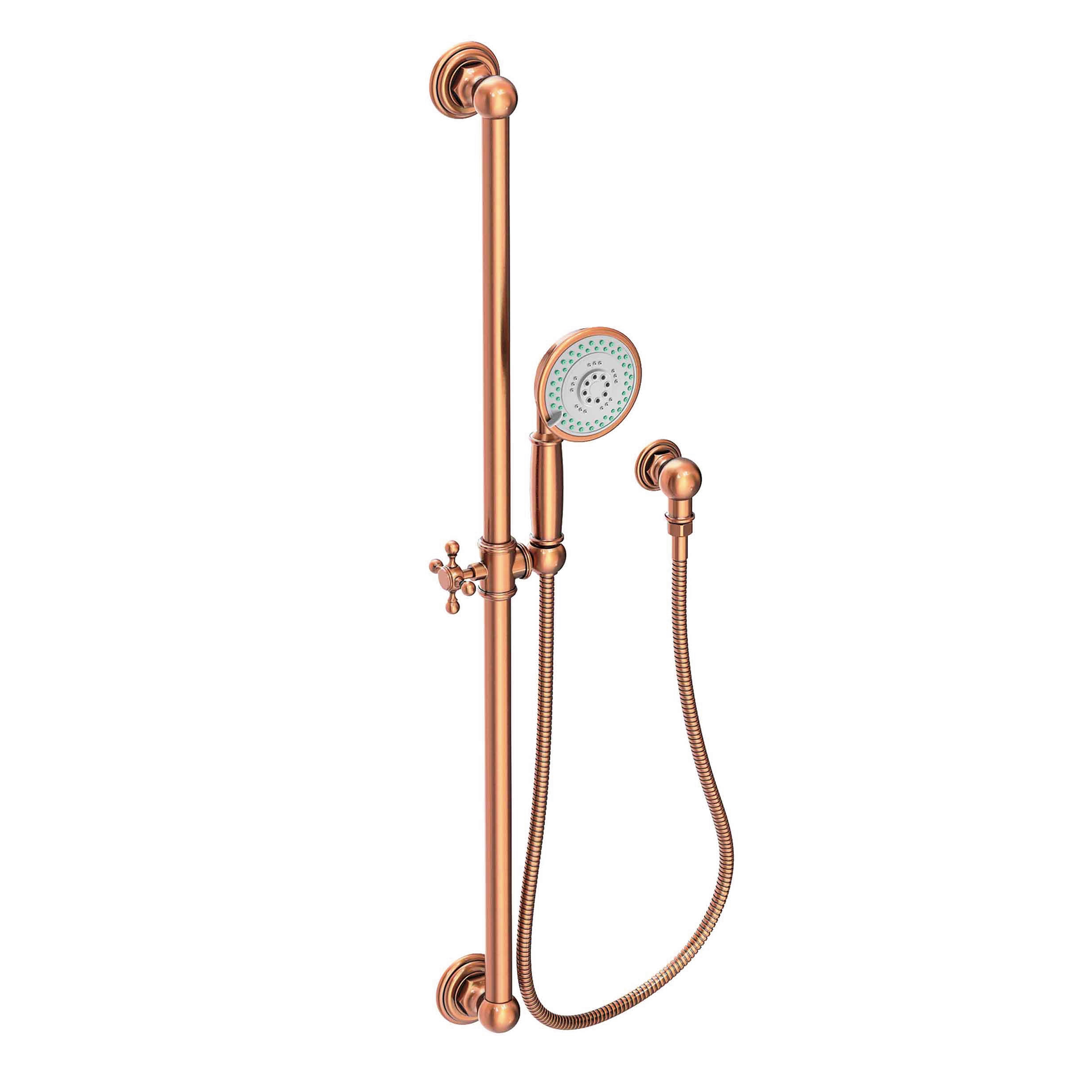 Newport Brass Other Slide Bar with Multifunction Hand Shower Set