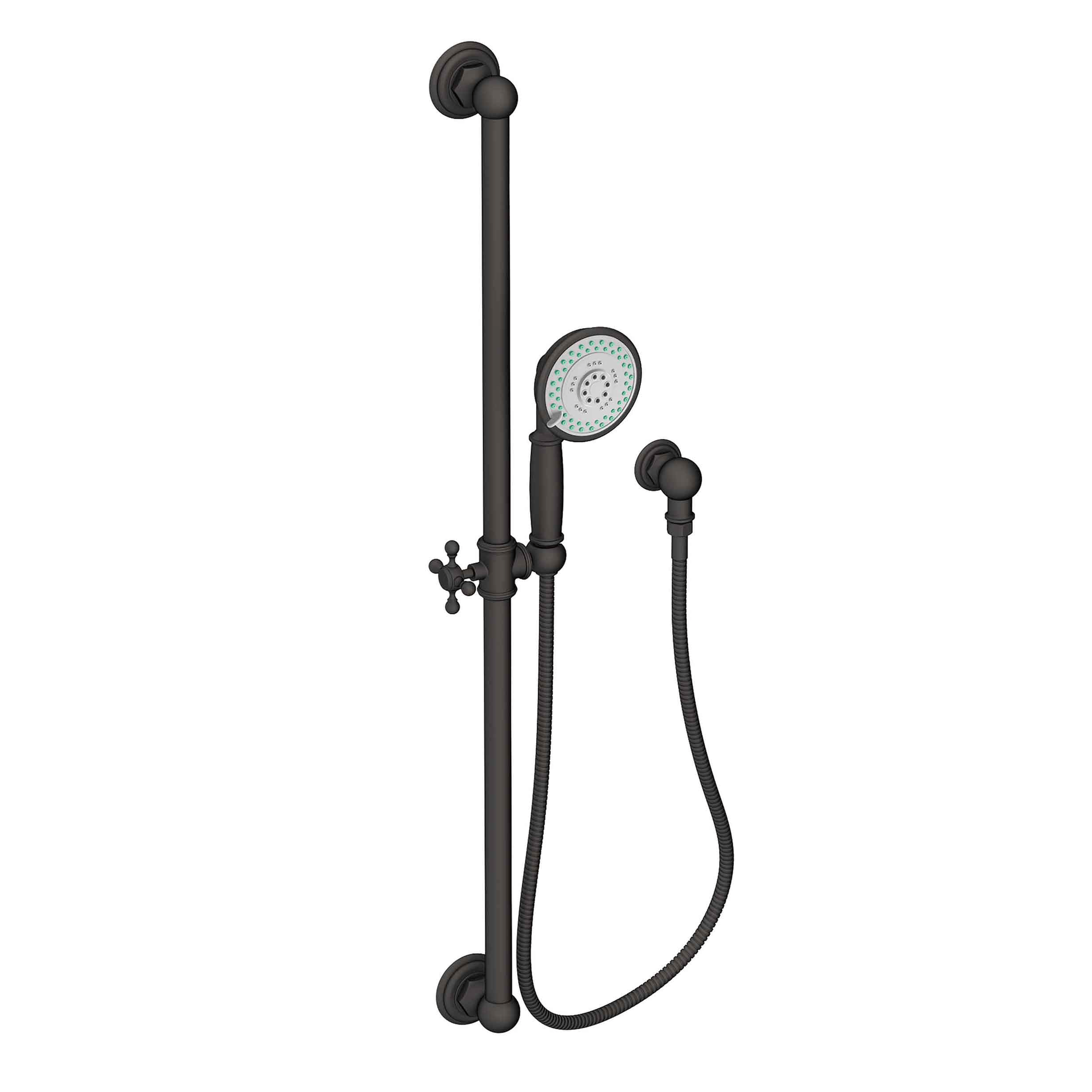 Newport Brass Other Slide Bar with Multifunction Hand Shower Set