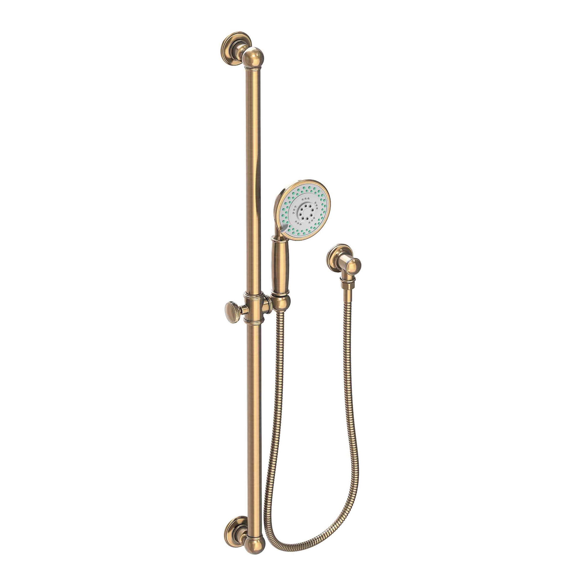 Newport Brass Other Slide Bar with Single Function Hand Shower Set