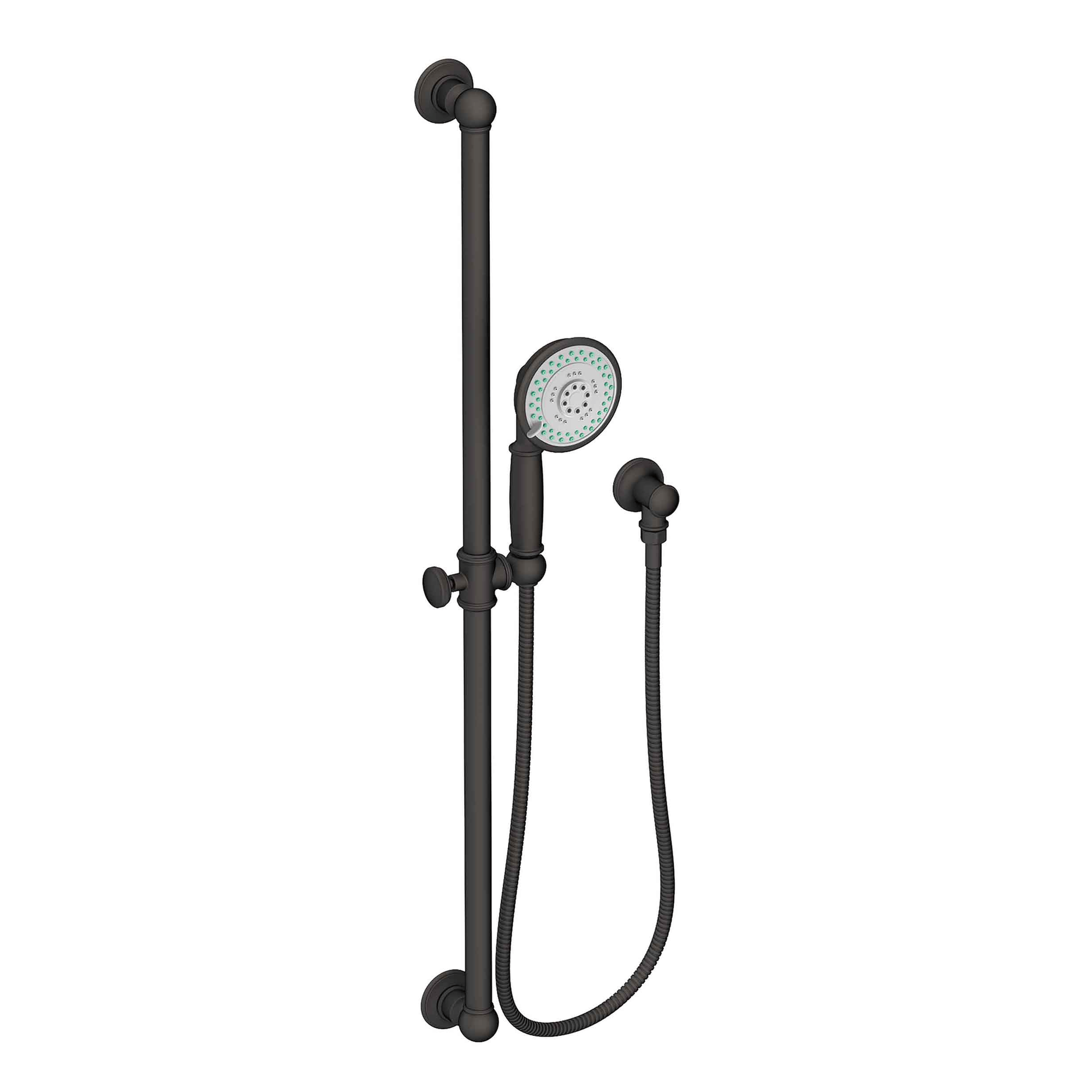 Newport Brass Other Slide Bar with Single Function Hand Shower Set