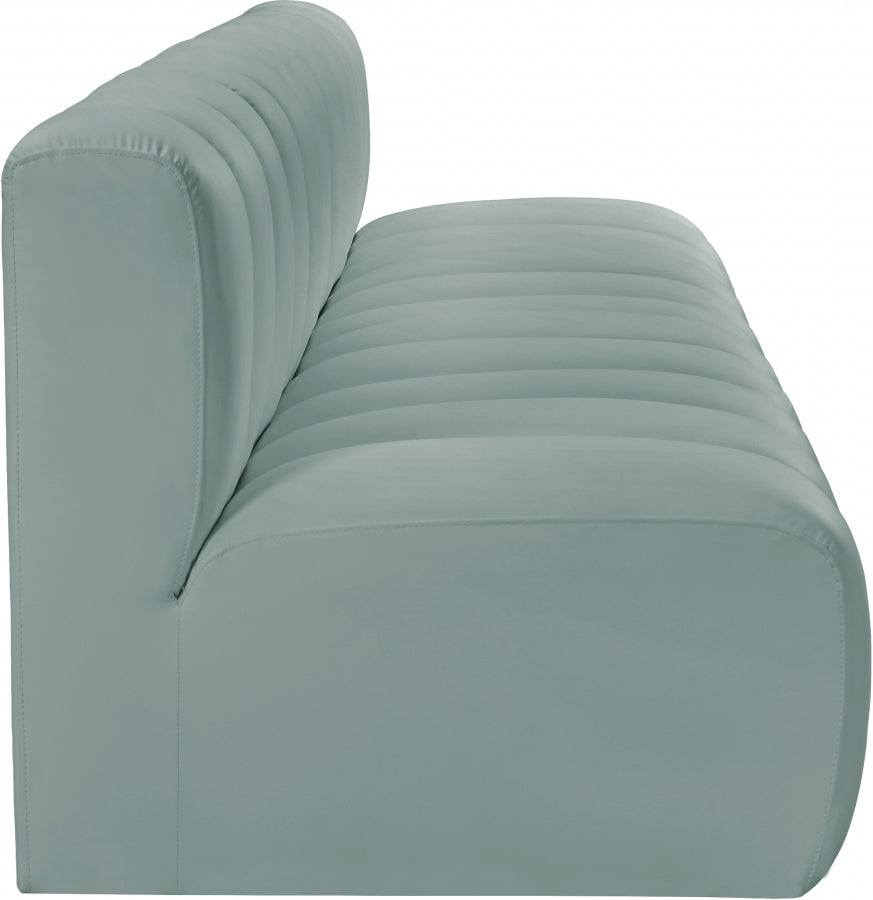 Arc 119" Vegan Leather Upholstered 4pc. Modular Sectional