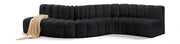 Arc 145" Velvet Upholstered 6pc. Modular Sectional