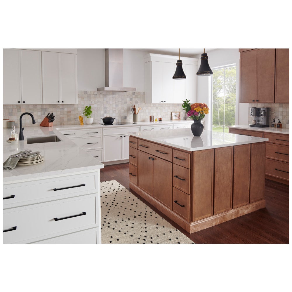 Hardware Resources 96 mm Center-to-Center Satin Nickel Asymmetrical Leyton Cabinet Pull