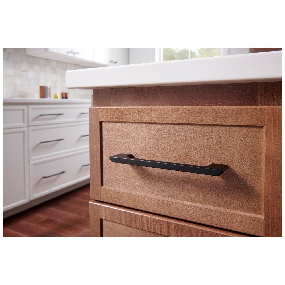 Hardware Resources 96 mm Center-to-Center Satin Nickel Asymmetrical Leyton Cabinet Pull