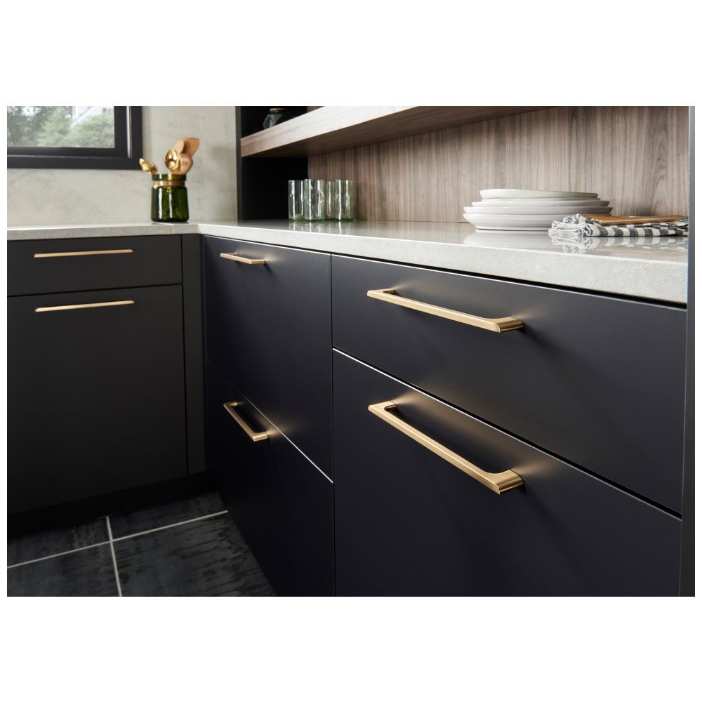 Hardware Resources 96 mm Center-to-Center Satin Nickel Asymmetrical Leyton Cabinet Pull