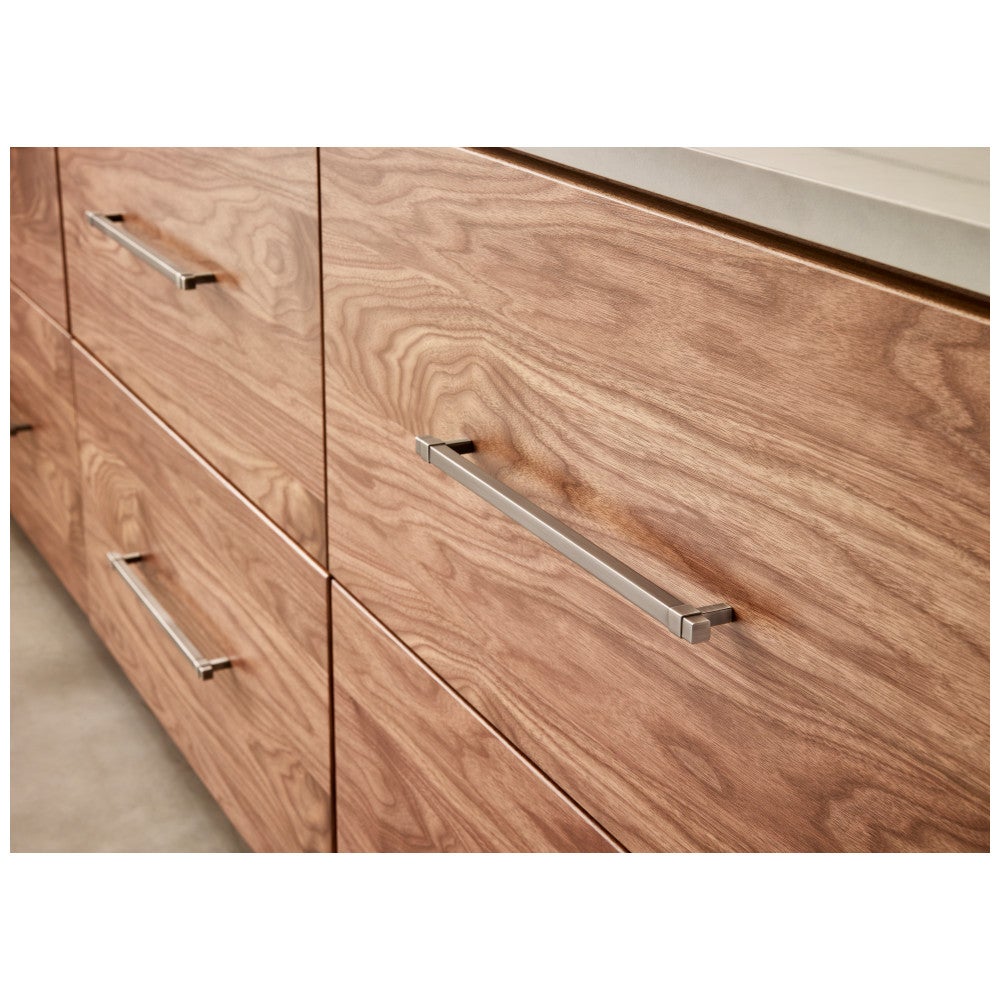 Hardware Resources 96 mm Center-to-Center Satin Nickel Square Zane Cabinet Pull