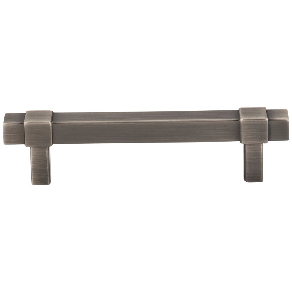 Hardware Resources 96 mm Center-to-Center Satin Nickel Square Zane Cabinet Pull