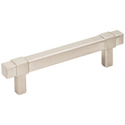 Hardware Resources 96 mm Center-to-Center Satin Nickel Square Zane Cabinet Pull