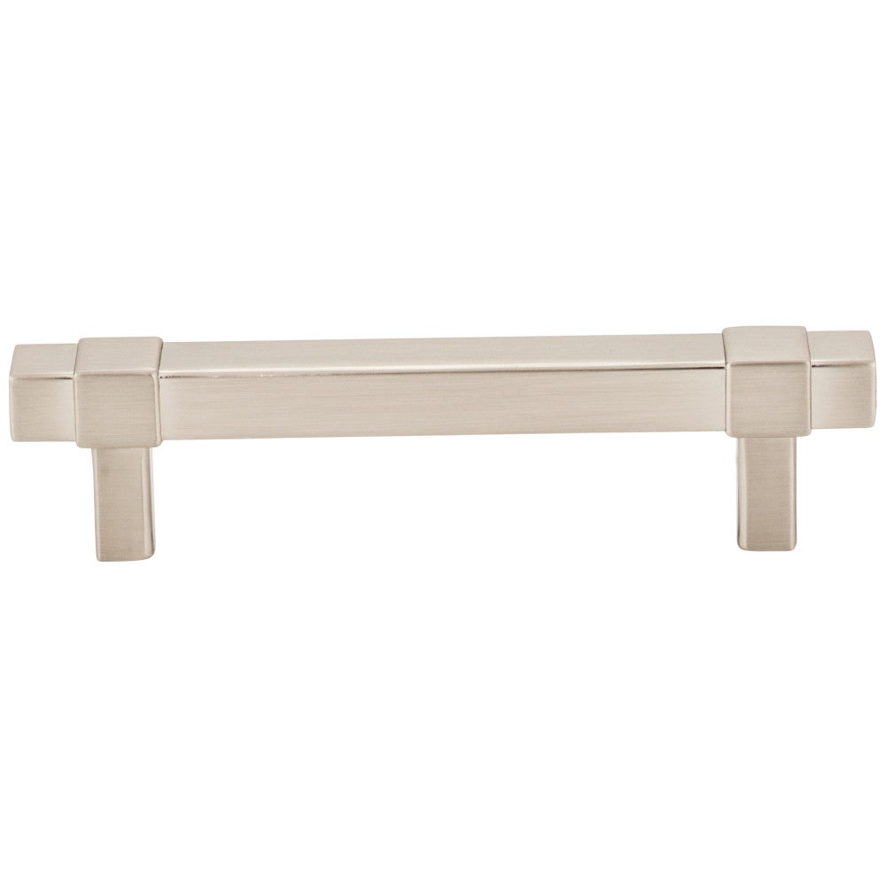 Hardware Resources 96 mm Center-to-Center Satin Nickel Square Zane Cabinet Pull