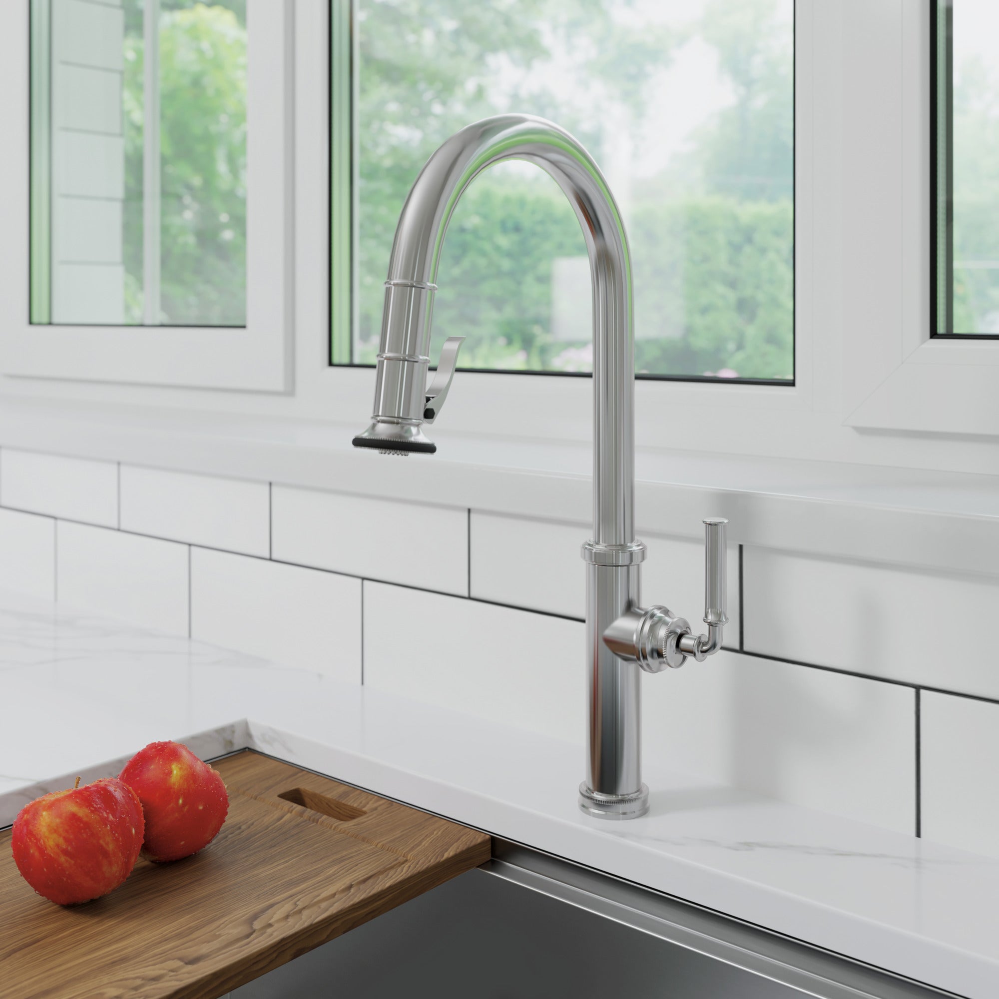 Newport Brass Taft - Kitchen Pull-Down Kitchen Faucet - Trigger Spray